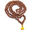 Wonder Care Certificato Rudraksha Mala 108 Perline Japa Mala Collana Rudraksha Perline | Perline di preghiera | 5 Mala di meditazione Mukhi_14MM Rudraksha Mala_Pack di 5