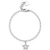 S'Agapõ Bracciale Donna, Bracciale Componibile in Acciaio e Cristalli con Simbolo Stella | Collezione Happy - SHAR28