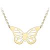 CARISSIMA Collana a catena regolabile Butterfly in oro giallo 9 ct di lunghezza 41 cm/16 - 46 cm/18