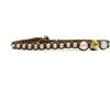 Samsara Cavigliera Tibetana Shamballa, Realizzata in Pietre per l'Estate, Comoda Pratica e Resistente, Cavigliere Regolabili Donna (QUARZO ROSA filo marrone)