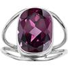 NILOY Rhodonite Lab Grown, anello in argento sterling 925, fatto a mano, per uomini e donne, tutte le misure britanniche, anello in argento boho gioielli PGR-01AZ_59 (18,8), Argento, Rodonite