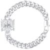 D'origine Albania - Bracciale con Aquila Albanese, Catena dell'Albania, Gioielli Albanesi da Uomo, 22,5 Zentimeter, Ottone