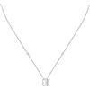 Morellato Collana Donna in Argento 925 riciclato, Zirconi, Ciondolo Ottagonale, Collezione TESORI