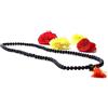 Generic Mythology Centre 100% naturale non lucidato Karungali Malai originale | Karungali Malai 8 mm - Legno di ebano nero naturale, Legno