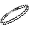 amorili bracciale catena moto bici uomo in acciaio e carbonio bcc2610b
