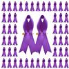WANDIC raso per sensibilizzazione sui disturbi alimentari, spille per sensibilizzazione al cancro esofageo (viola chiaro), Poliestere