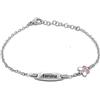 amorili Bracciale Bambina Personalizzato con Nome - Acciaio Inox Anallergico con Farfalla - Idea Regalo Battesimo, Compleanno, Comunione - Confezione Regalo Inclusa bcc3104