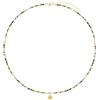 moon LOVE collana zodiacale pesci argento placcato oro 925 tormalina