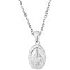 Sakrami Collana con Medaglia Madonna Miracolosa in Argento 925 Rodiato - Gioiello Religioso per Donna e Bambina - Idea Regalo per Prima Comunione, Cresima, Occasioni Speciali + Confezione Regalo