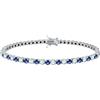 Bluespirit B-TENNIS Bracciale Donna in Argento 925, Zirconi - P.251205000300