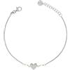 Rue des Mille Bracciale Catenella Perla Cuore