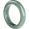 BJIMIDTI Anello in giada verde chiaro naturale (taglia: 3-12), anelli sottili in giada verde di grado A per le donne 100% vera pietra giada anello semplice gemma anello regalo gioielli