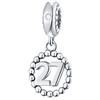 CHAWIN Number Bracciale Charms, 925 Sterling Silver Pendenti/Beads Fit Pandora Charm Bracciali, Necklace, European Snake Chain,16/18/21/25/30/40/50/60 Dangling Charm per il compleanno, anniversario, Zirconia