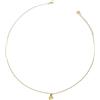Rue des Mille Girocollo Donna Argento 925 Ciondolo Bombato Quadrifoglio Oro Giallo | Collana Donna Argento 925 | Collana Argento Donna Finito a Mano Nei Dettagli Con Una Potente Carica Sentimentale