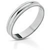 Donipreziosi Fedina Personalizzabile in Argento 925 con Incisione Nome e Data - AnelloFidanzamento per Lui o per Lei - Regalo San Valentino, Anniversario - Fedina Personalizzata Uomo Donna