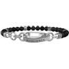 KIDULT - Bracciale in acciaio 316L e agata nera | Philosophy