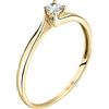 BLUESPIRIT B-CLASSIC Anello Donna in Oro Giallo 375, Zircone, Idee Regalo - P.76C9030009