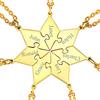 FaithHeart Collana dell'Amicizia 3/4/5/6/7/8 Pezzi Ciondoli a Losanga Separabili Nomi Personalizzati del Migliore Amici Catene Regolabili Gioielli Best Friends BFF per il Regalo di Natale Compleanno