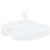 vidaXL Base per Ombrellone Riempibile con Sabbia/Acqua Sostegno per Parasole Fermo Supporto Base di Appoggio 16L Bianca in Plastica
