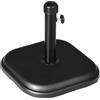 Outsunny Base per Ombrellone da Giardino in Plastica e Cemento da 11kg, Basamento per Ombrellone con Palo da 32-38mm, 36x36x31cm, Nero