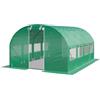 TOOLPORT Serra da Giardino tunnel Serra Orto stabile e robusto 3x4m - Telo PE 180g/m² verde transparente