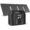 SinKeu Centrale elettrica portatile 96Wh con pannello solare 40W, 30000mAh LiFePO4 batteria generatore solare ha 230V 150W AC Outlet/12V DC/USB, alimentazione di backup per campeggio picnic giardino