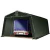 TOOLPORT Tendone Garage 3,3x6,2 m verde PE 600 N Costruzione Stabile in Acciaio Garage per Moto