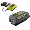 Ryobi Kit batteria 40 V e caricabatterie 4,0 Ah agli ioni di litio OEM OP4040 + OP403A