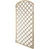 VERDELOOK | Grigliato Rettangolare ad Arco, 90x180 cm, Steccato in Legno impregnato in Autoclave, Pannello griglia per arredo Esterni, Decorazione Giardino e terrazzo