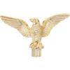 Happyyami Accessorio Decorativo per Palo Bandiera a Forma di Aquila in Plastica Color Oro, Permette alla Bandiera di Sventolare Liberamente, per Giardino e Spazi Esterni