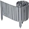 Garronda Rollborder Recinzione in legno flessibile 200 x 30 cm bordatura giardino bordura per aiuola staccionata in legno cordolo Decorazione da frutteti Palizzata GD-0149 Grigio