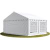 TOOLPORT Tendone per Feste 5x4 m PVC Bianco 100% Impermeabile Gazebo da Giardino Tendone da Esterno Tenda Party