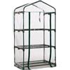 Dmuzsoih 69 x 49 x 126 cm Copertura per serra da giardino, copertura per serra, copertura di ricambio per serra, copertura trasparente di ricambio anti-UV resistente per serra, senza supporto in ferro
