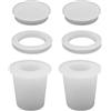 Generico Anello Foro Ombrellone Tavolo da Esterno,6 Pezzi Copriforo per Ombrelloni | Adatto a Fori Tavolo da 5-6.5 cm per Accessori Arredo da Giardino,Ideale per Spiaggia Bar Caffetteria Picnic Esterno