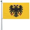 DJNGN Stendardo dell'Imperatore del Sacro Romano Impero con bandiere Haloes 3x5 Ft Bandiera per decorazione esterna Bandiera leggera Bandiere per feste in casa Cortile 3x5 Bandiere