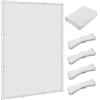 PSHYJUN Vela Ombreggiante Sport Tenda 100 x 150 cm Pes Poliestere Impermeabile Telo Ombra Tenda da Sole con Occhielli a Vela per Esterno Giardino Terrazza Colore, Bianco