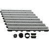 ScarMaxx 8m Canaletta scolo Acqua piovana A15 Altezza 60 mm - Griglia scolo Acqua piovana Set Completo 13 x 800 x 6 cm Acciaio Zincato