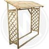 PAPILLON LEGNAIA CON PANNELLO GRIGLIATO IN LEGNO IMPREGNATO 180x70x175H.cm.