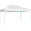 vidaXL Gazebo Professionale Pieghevole Impermeabile Anti UV Tendone Tenda per Feste da Giardino 280x410x315 cm Bianco in Tessuto Oxford PVC e Acciaio