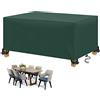HTCSZL Copertura per Mobili da Giardino,Copertura Tavolo Esterno,Copertura Mobili da Giardin Rettangolari,Tessuto 420D Oxford,Impermeabile, Antivento,Anti-UV, Antipolvere(110x70x80cm,Verde)