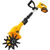 ARBGO Fresa per terreno a batteria, fresa elettrica manuale, fresa senza fili, profondità di lavorazione del terreno 10,5 cm, larghezza di lavorazione 25 cm, motozappa elettrica per giardino e prato