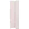 Mokuyary Recinzione da giardino double face, 90 x 400 cm, colore bianco, per giardino, decorazione esterna