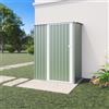 Parama Casetta Da Giardino In Acciaio Zincato 1,51x1,03xh1,96 m, 1,55mq, Ripostiglio Attrezzi, Porta Battente (Verde)