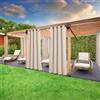 Home Tresor - Tenda Gazebo da Esterno Ombreggiante e Resistente per Giardino Patio Balcone Pergolato Protezione Solare e Privacy, 140x290 cm - Panna