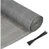 Joparri frangivista per Recinzione e ringhiere del Balcone, Rete ombreggiata da Giardino, 150 g/㎡ in Tessuto HDPE con Fascette, Resistente alle intemperie, Resistente ai coccini, 1 x 25 m, Antracite