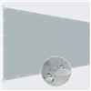 ZQXFZ Recinzione Copertura Per Balcone 80x100cm impermeabileTelo Oxford 160g/㎡） Telo Frangivento Con Occhielli Fascette E Funi -Grigio Chiaro.