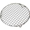Temoo Griglia per barbecue, 25 cm/35 cm/45 cm/55 cm, in acciaio inox, rotonda, con gambe, vassoio multiuso per barbecue, griglia in rete metallica per barbecue, per campeggio e picnic