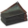 TMGJShd Coperture Per Serra Tenda Parasole In Tessuto Telo Rete Protezione Piante Fiori Cucce Per Animali Ombra Da Esterno Schermo Bordo Nastrato Con Occhielli Inclusi Nero (2mx4m/6.6ftx13.1ft)