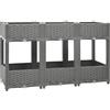 vidaXL Fioriera Rialzata 120x40x71 cm in Polipropilene