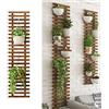 XLHWJCP Griglia Resistente Naturale Legno,Fioriera Grigliato Legno da Giardino Vaso per Piante Rampicanti,per Sostegno a Muro Fiori e Piante Fioriere Sospese Decorazione Murale Terrazza (120x29cm/47.2x11.4in)